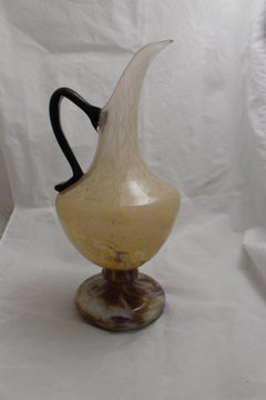 Vase Sign: Schneider France with application, 1922, France,  Jade Decoration
