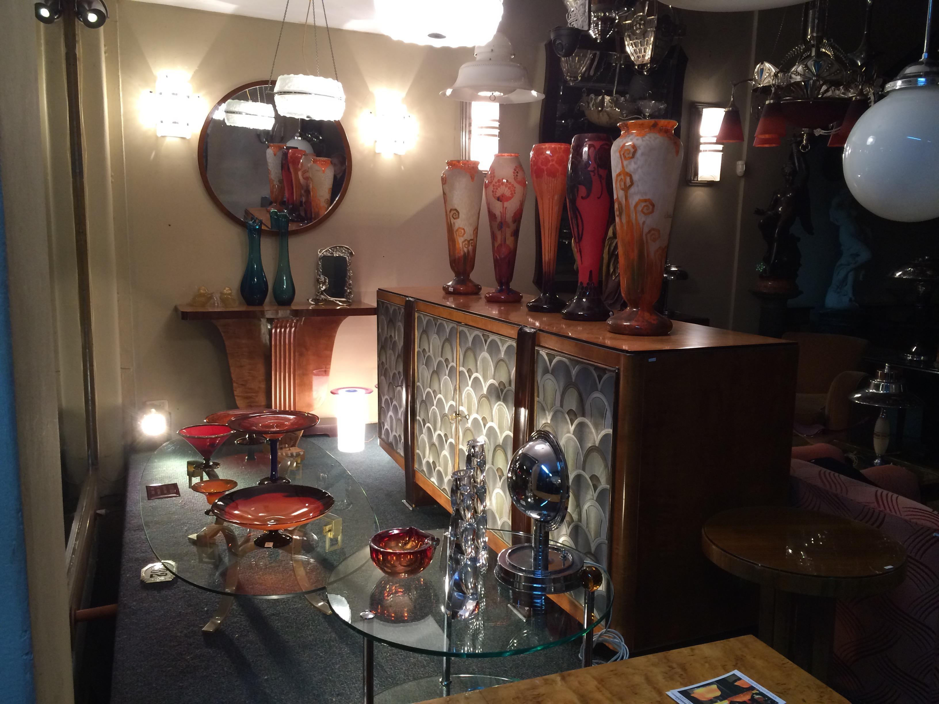 Vasenschild: Schneider  (Cup Jade-Dekoration), 1922, Stil: Art déco im Angebot 4