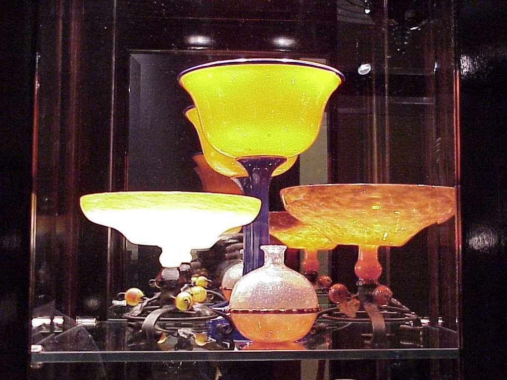 Art Glass Vase Sign: Schneider with application, 1922, France, Design:(Bijoux/ Jewelry) For Sale