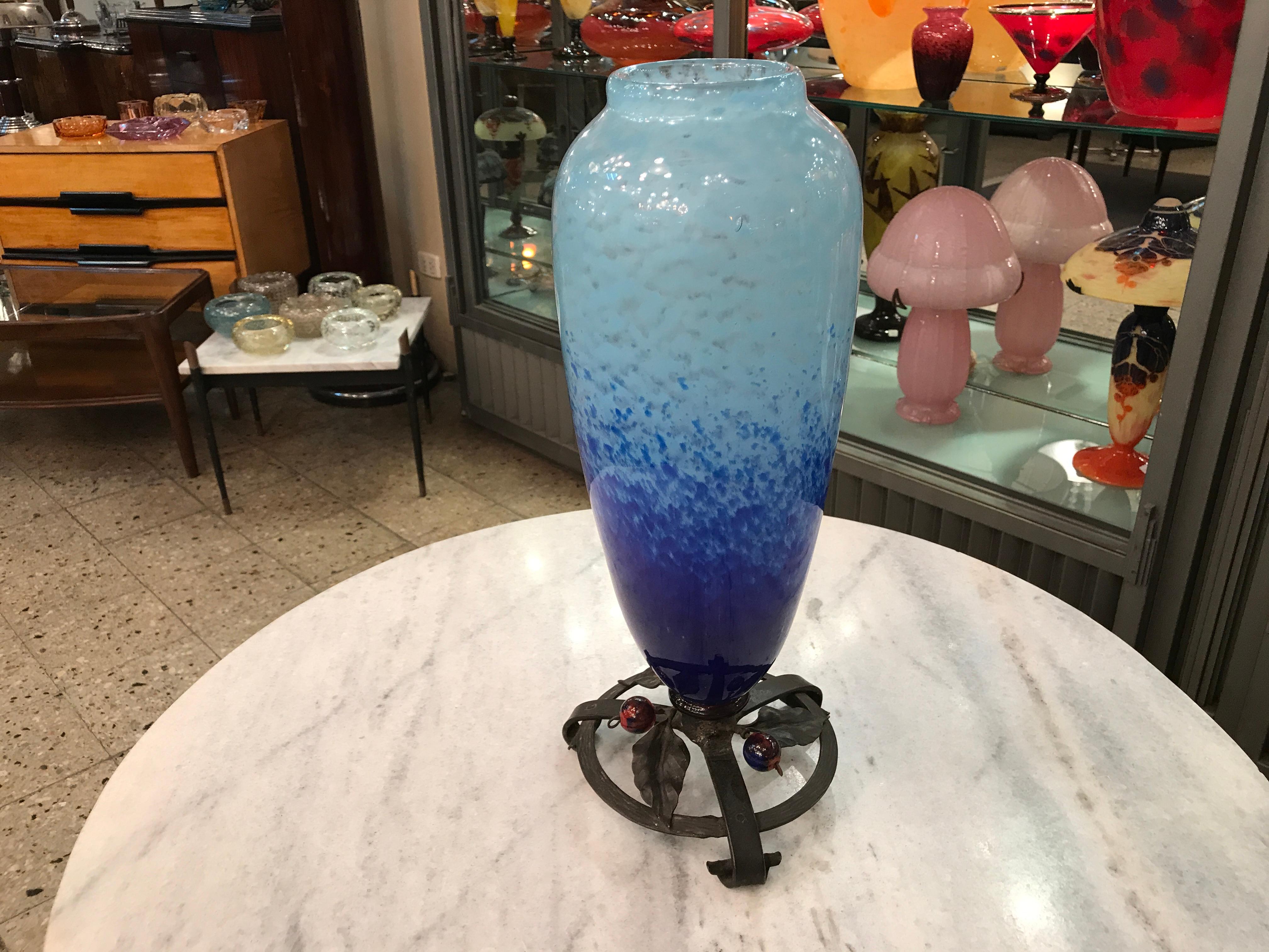 Segno del vaso: Schneider con applicazione, 1923, Francia, (Decorazione in giada), Art Decor in vendita 3