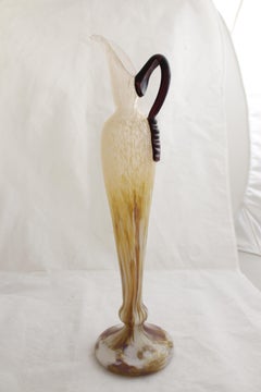 Vase Sign: Schneider with application, 1924, France, Decoration: (Marbrines)