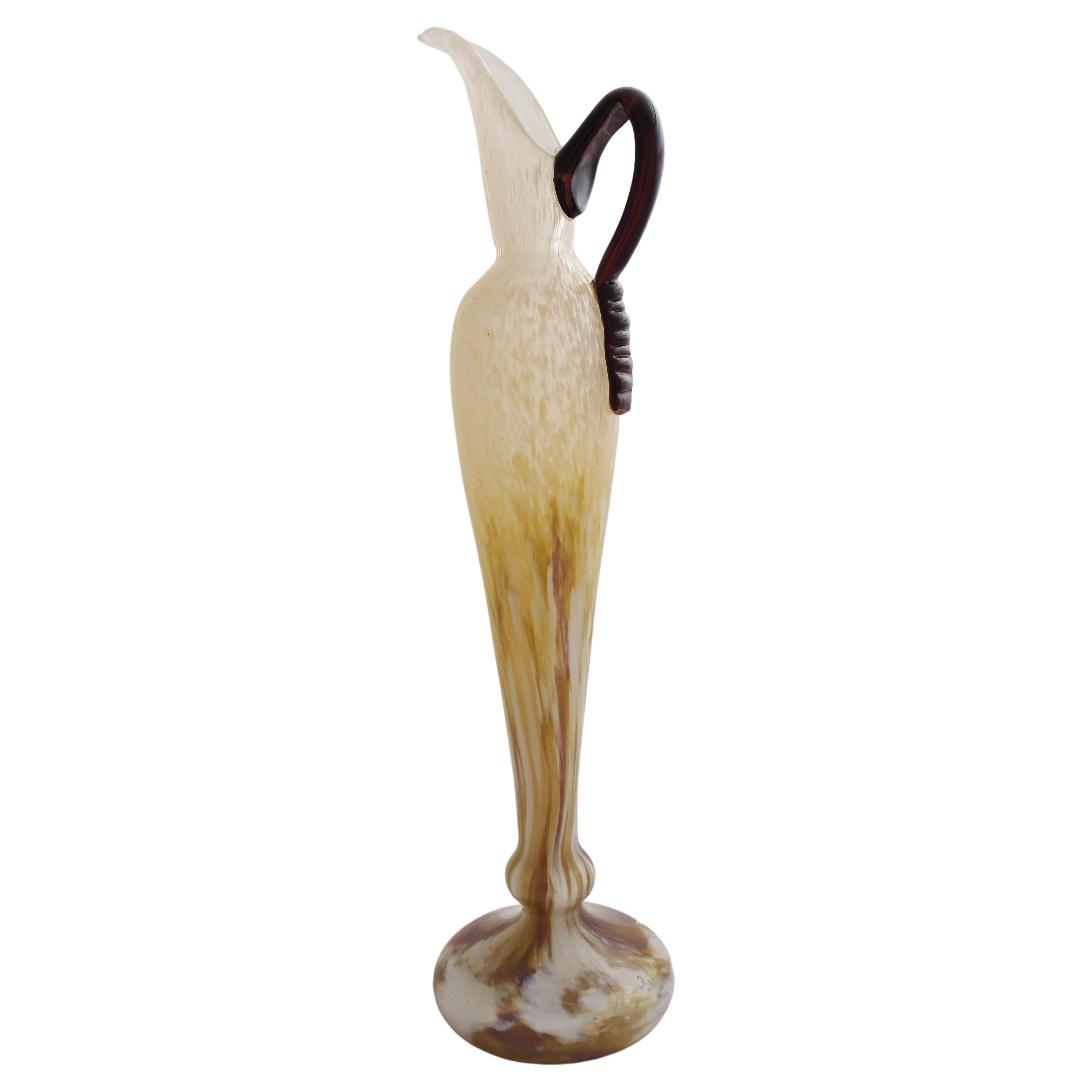 Segno del vaso: Schneider con applicazione, 1924, Francia, Decorazione: (Marbrines)