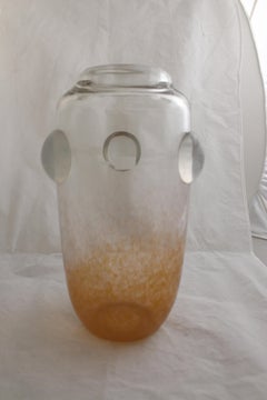 Vase Zeichen: Schneider mit Applikation , Design: (Rinceaux), 1925, Frankreich