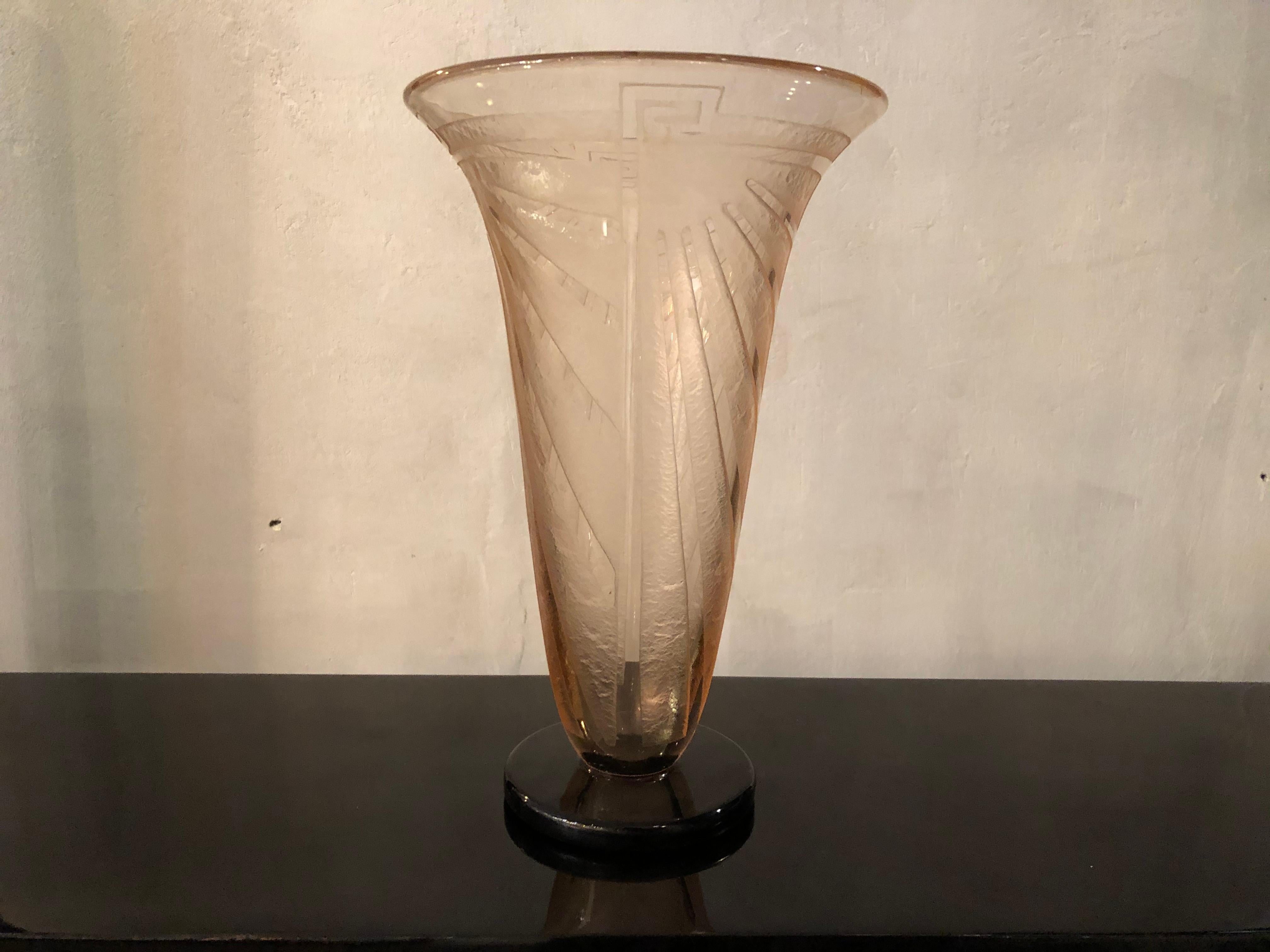 Vase Sign: Schneider (Creuse) , France, 1928, Style: Art Deco For Sale 5