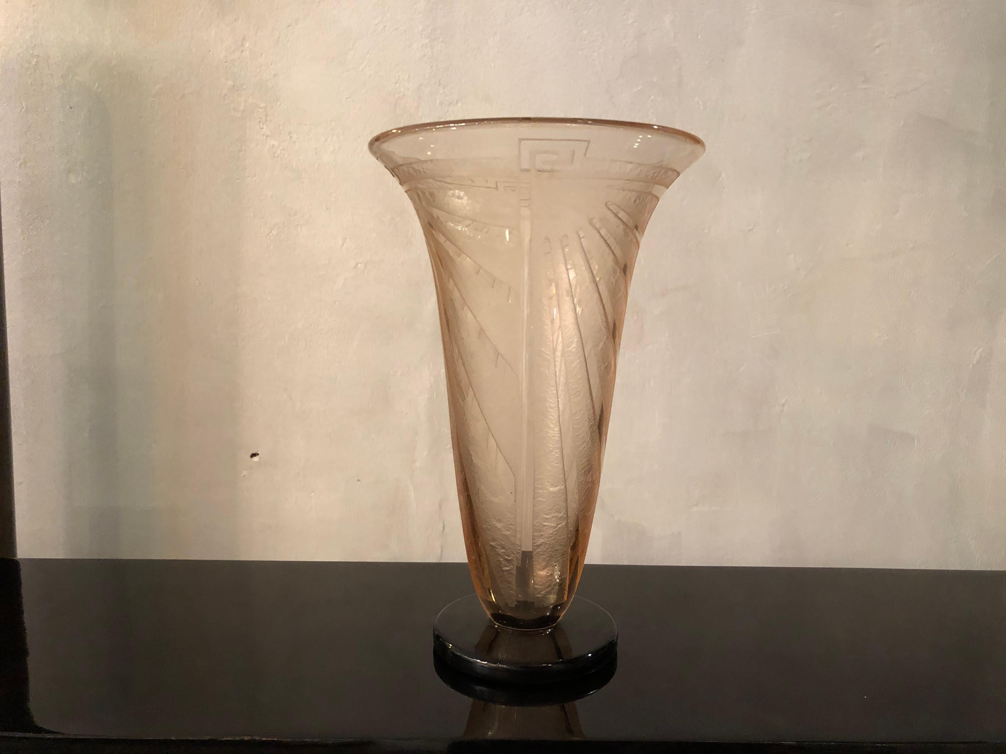 Vase Sign: Schneider (Creuse) , France, 1928, Style: Art Deco For Sale 11