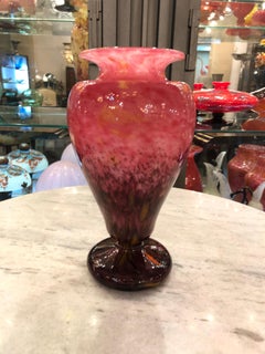 Vase Sign: Schneider with Application (Jade decoration), France, 1925, Art Deco