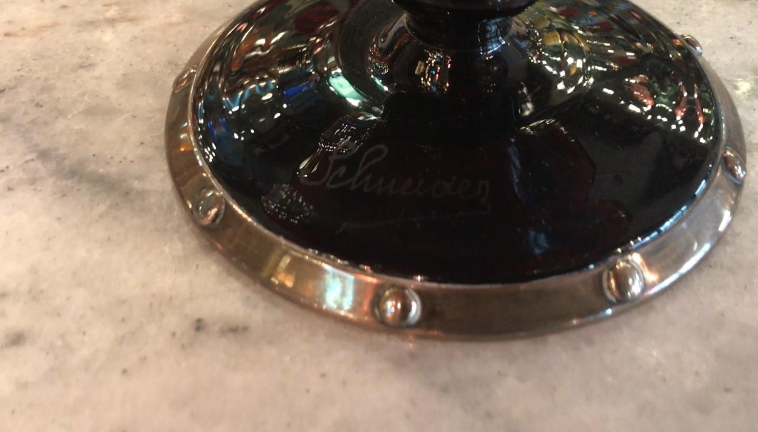 Vaso firmato: Schneider con applicazioni, Francia, 1920, stile: Art Deco in vendita 8