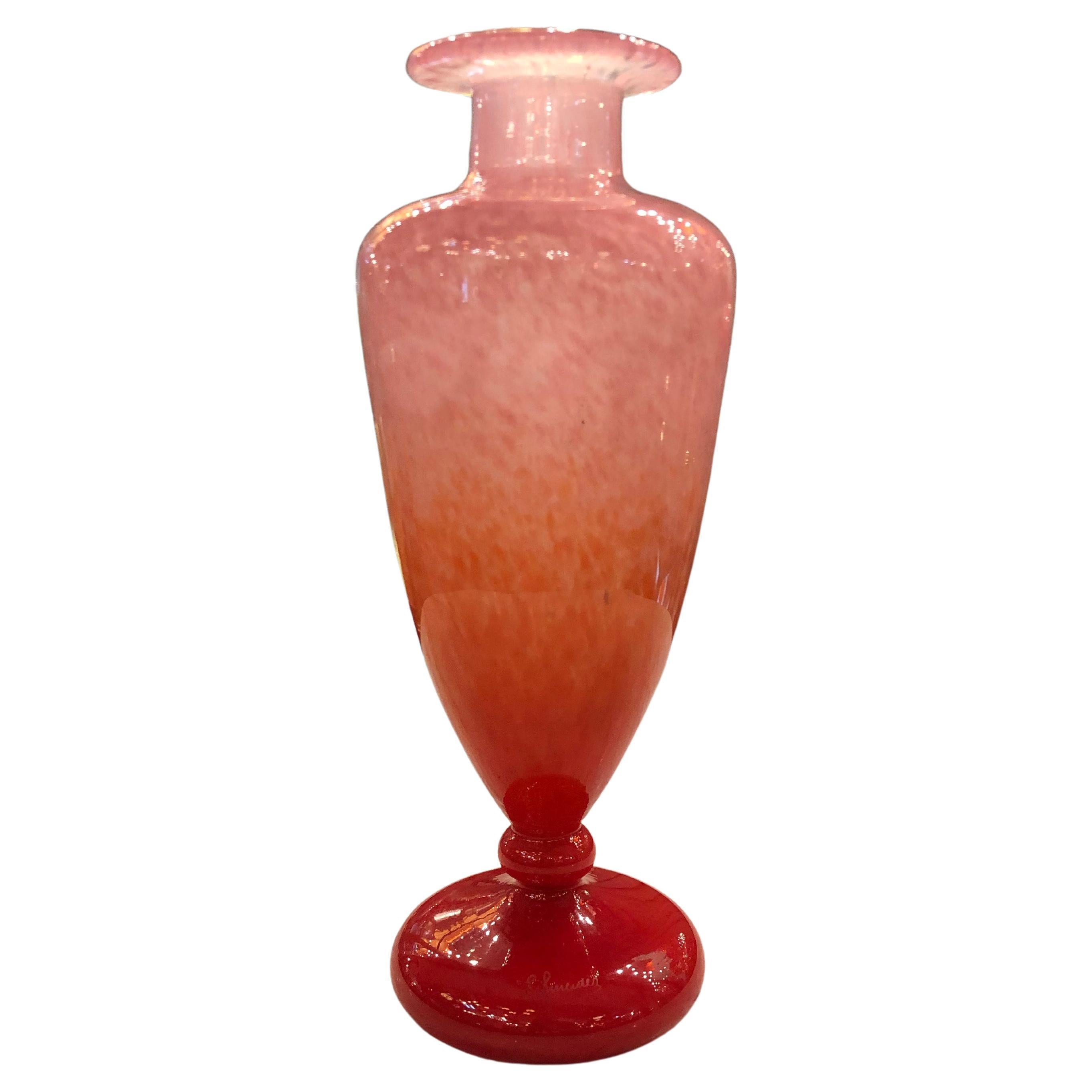 Vase Design Jade, Sign: Schneider with Applications, France, 1922, Art Deco