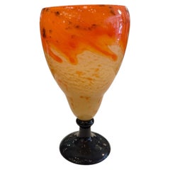 Vase Sign: Schneider with applied foot (Jade decoration), France, 1922, Art Deco