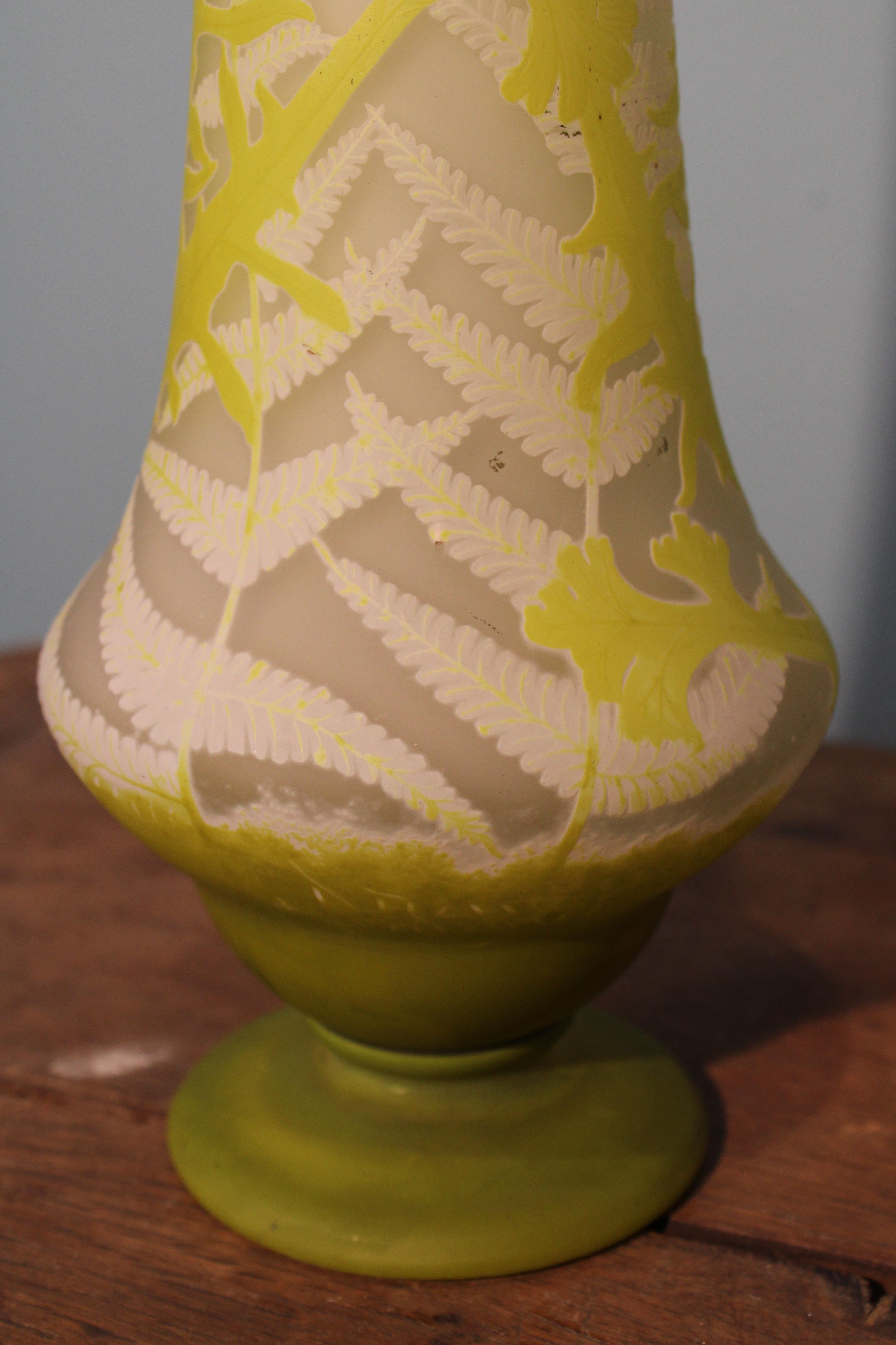 Art Nouveau Vase Signed Daum Nancy
