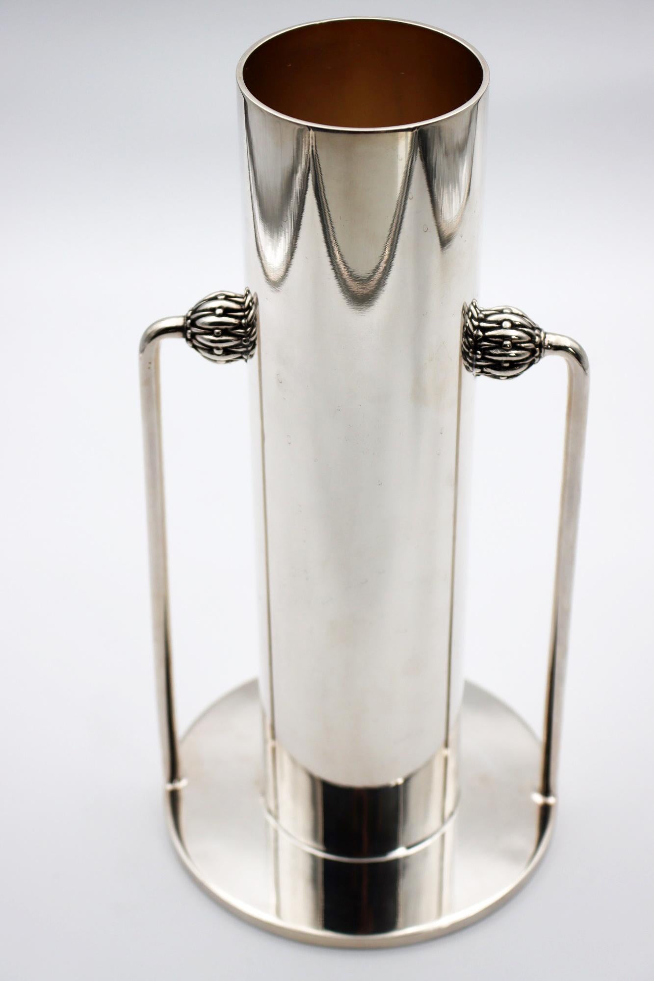 Vase Small or Tall Model in Silver Bronze In New Condition For Sale In Saint-Ouen, FR