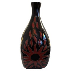 Vase Soleil rouge et jaune , de Jean Picart Le Doux , 1960, Série Limitée 8/50