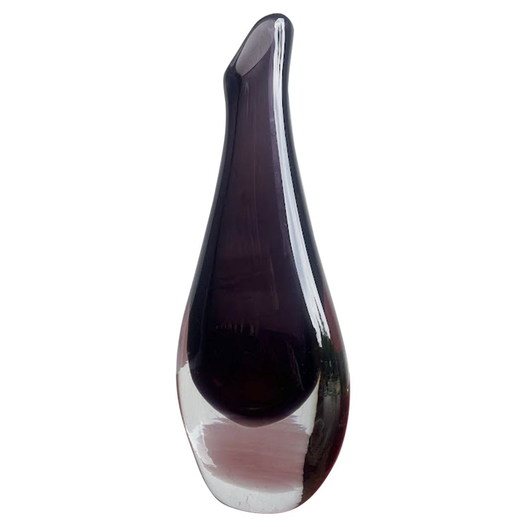 Vase "Soliflore" by Nils Landberg for Orrefors, Sweden 1960s in vendita