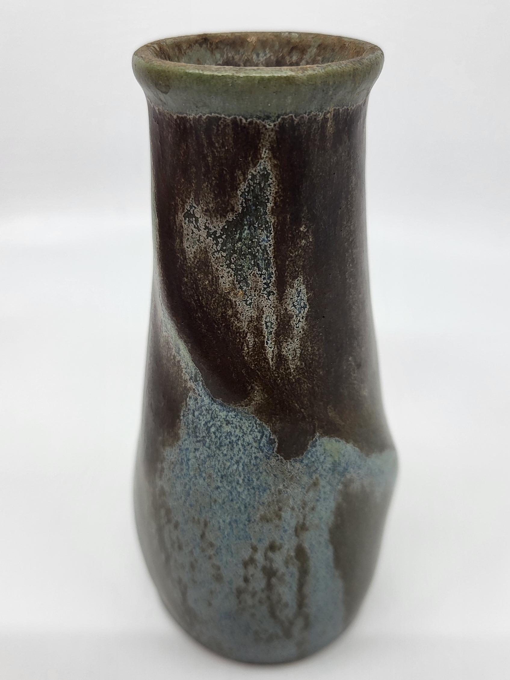 Arenaria Vaso Soliflores firmato Denbac en céramique Grès Francais Art Déco 1920 in vendita