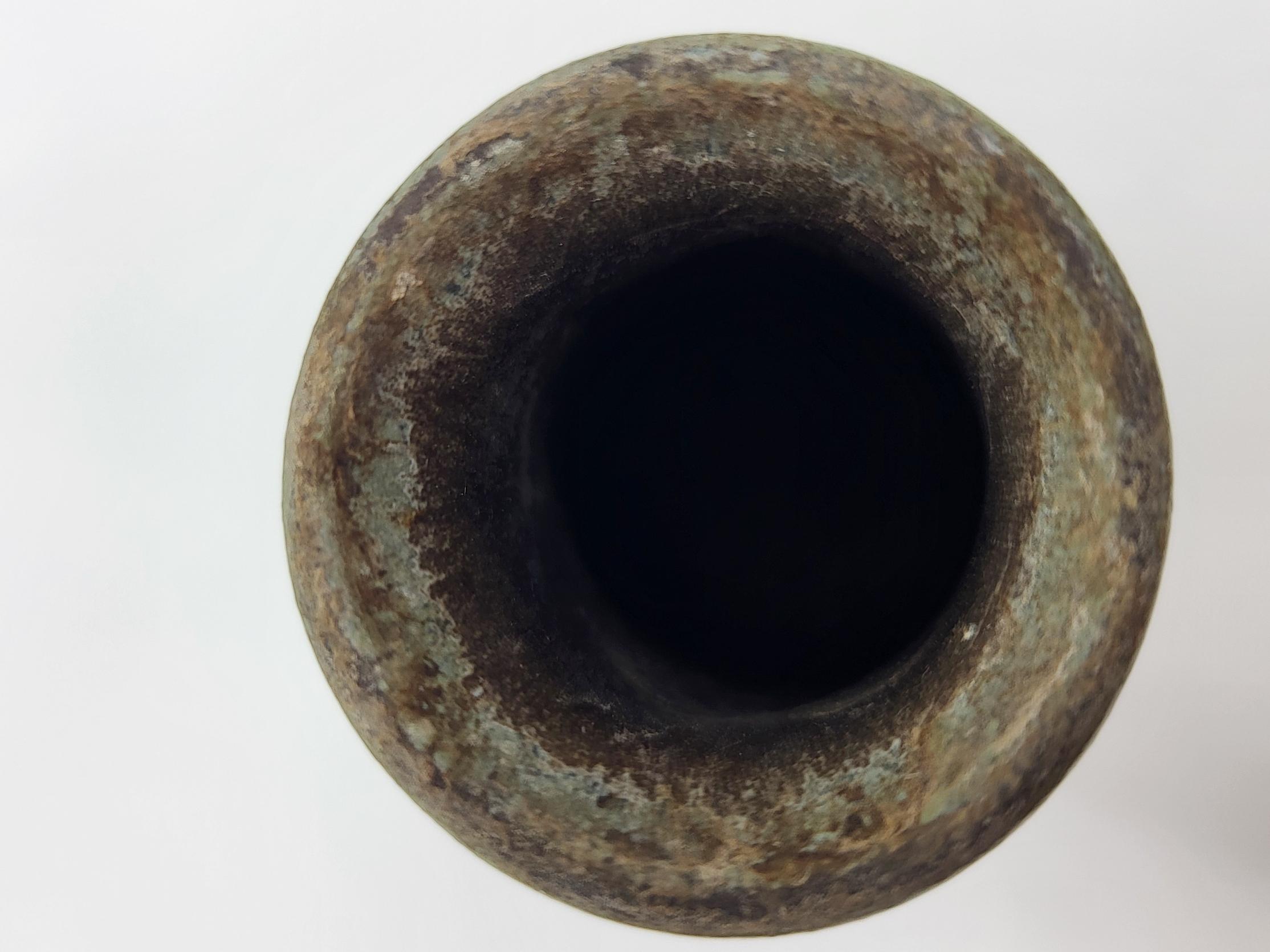 Vaso Soliflores firmato Denbac en céramique Grès Francais Art Déco 1920 in vendita 2