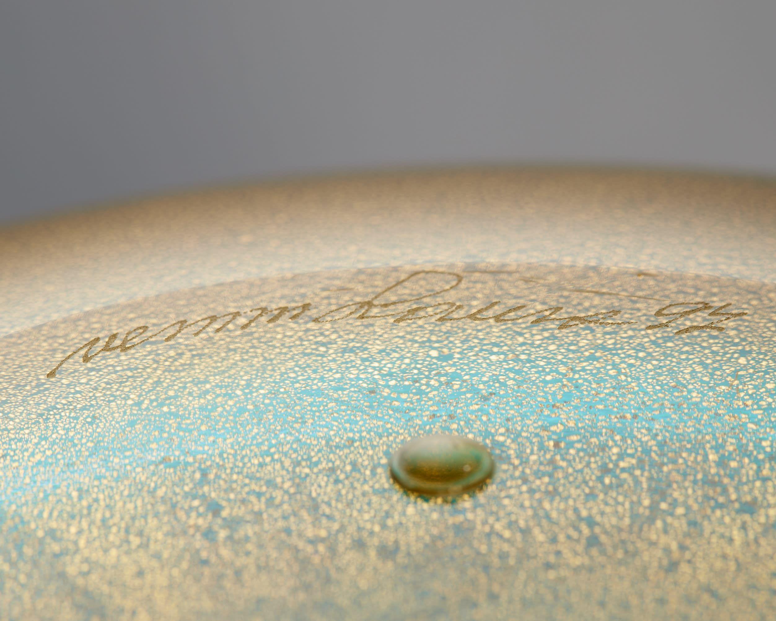 Jarrón 'Sommerso Oro'diseñado por Laura Diaz de Santillana para Venini Murano, Italia finales del siglo XX en venta