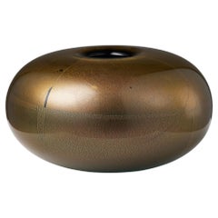 Vase "Sommerso Oro" conçu par Laura Diaz de Santillana pour Venini Murano, Italie