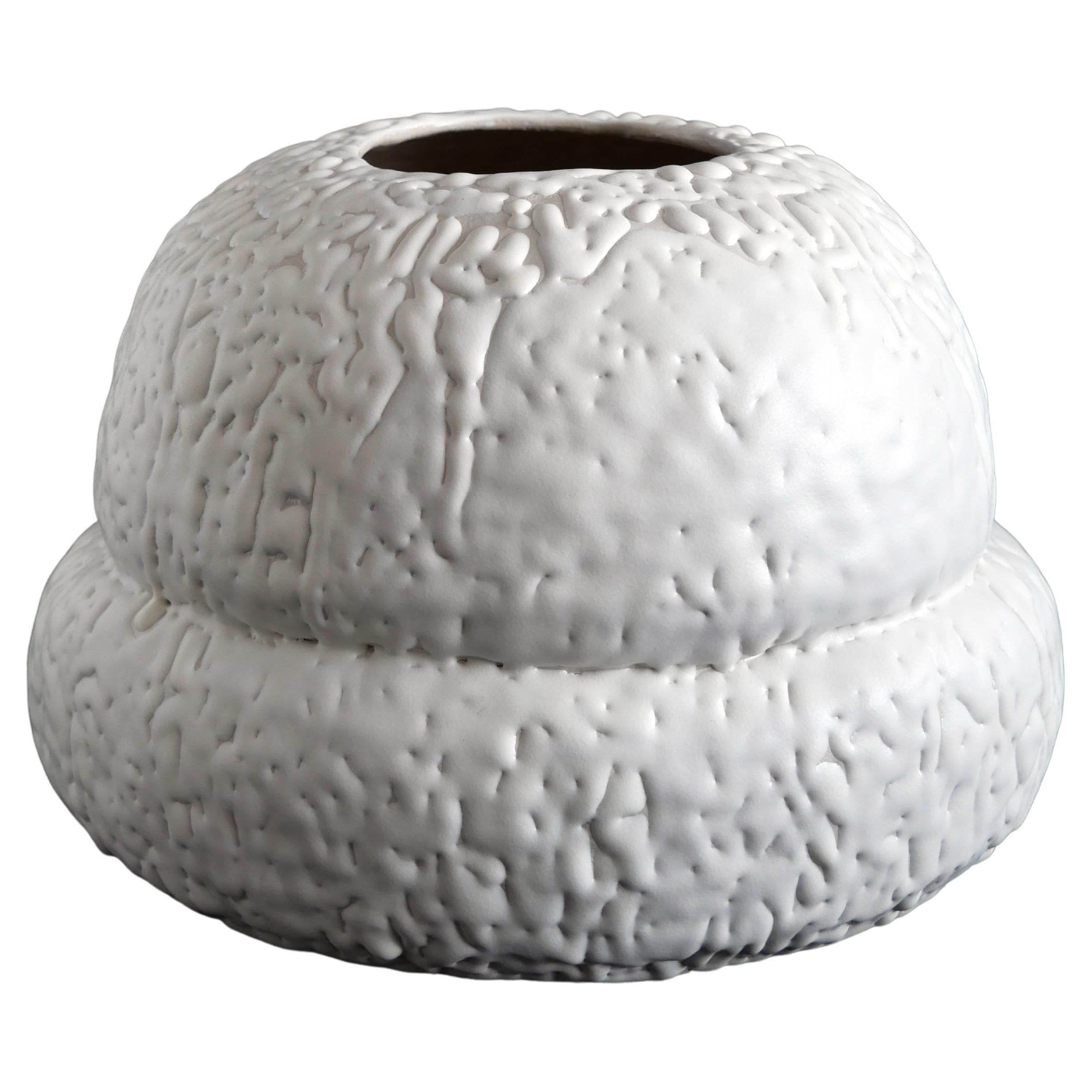 Vase Sugar Frost, französisches zeitgenössisches Céramique