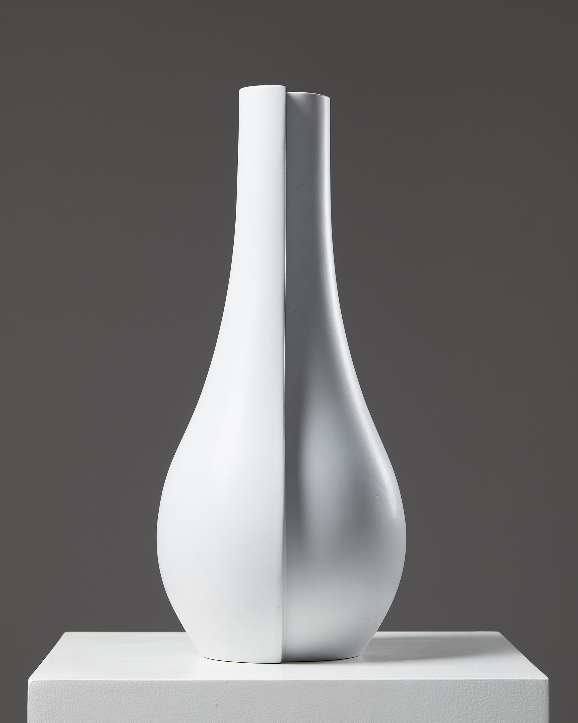 Swedish Vase “Surrea” by Wilhelm Kåge for Gustavsberg, Sweden, 1940’s For Sale