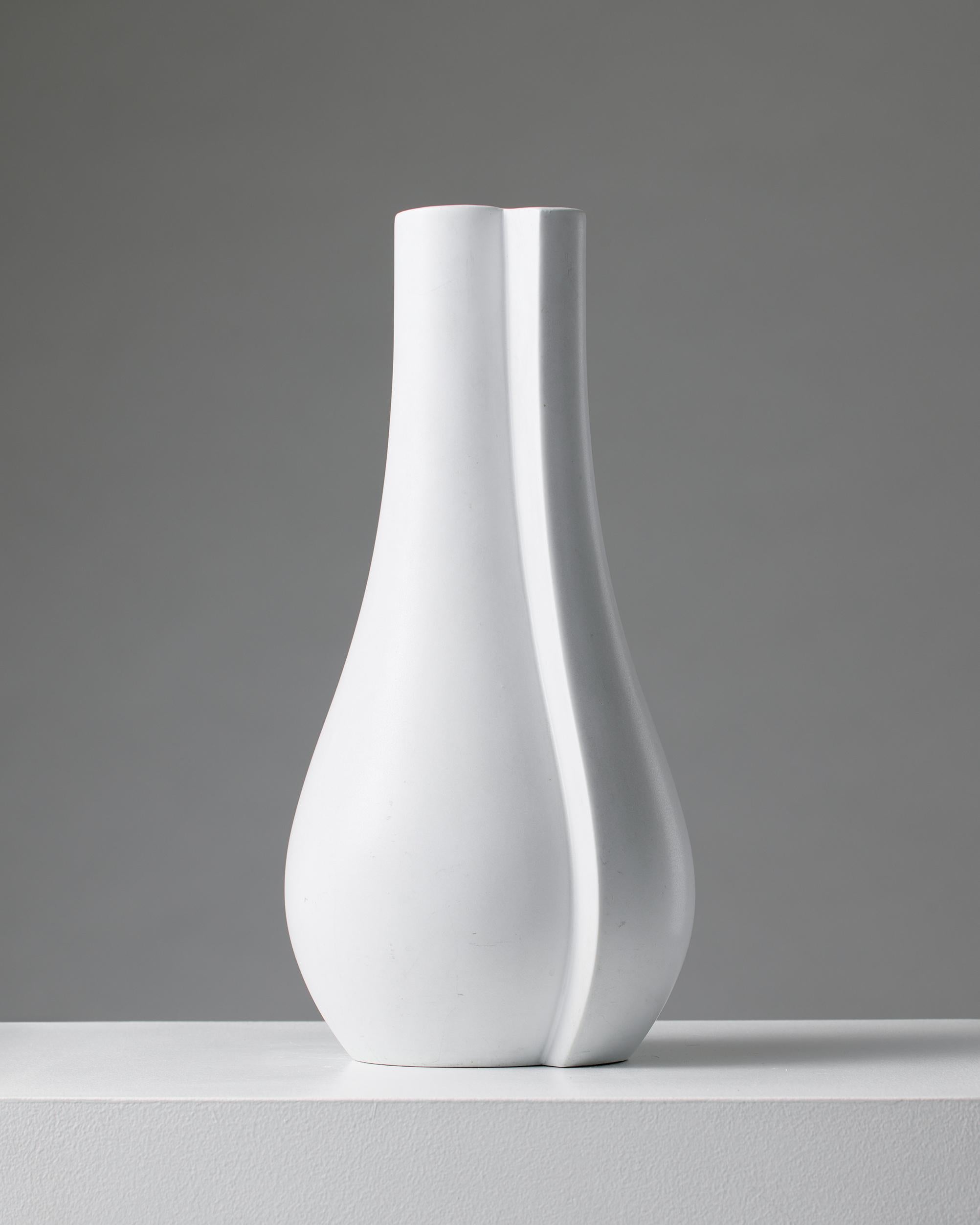 Grès porcellanato Vaso 'Surrea' di Wilhelm Kåge per Gustavsberg Svezia, anni '40 in vendita