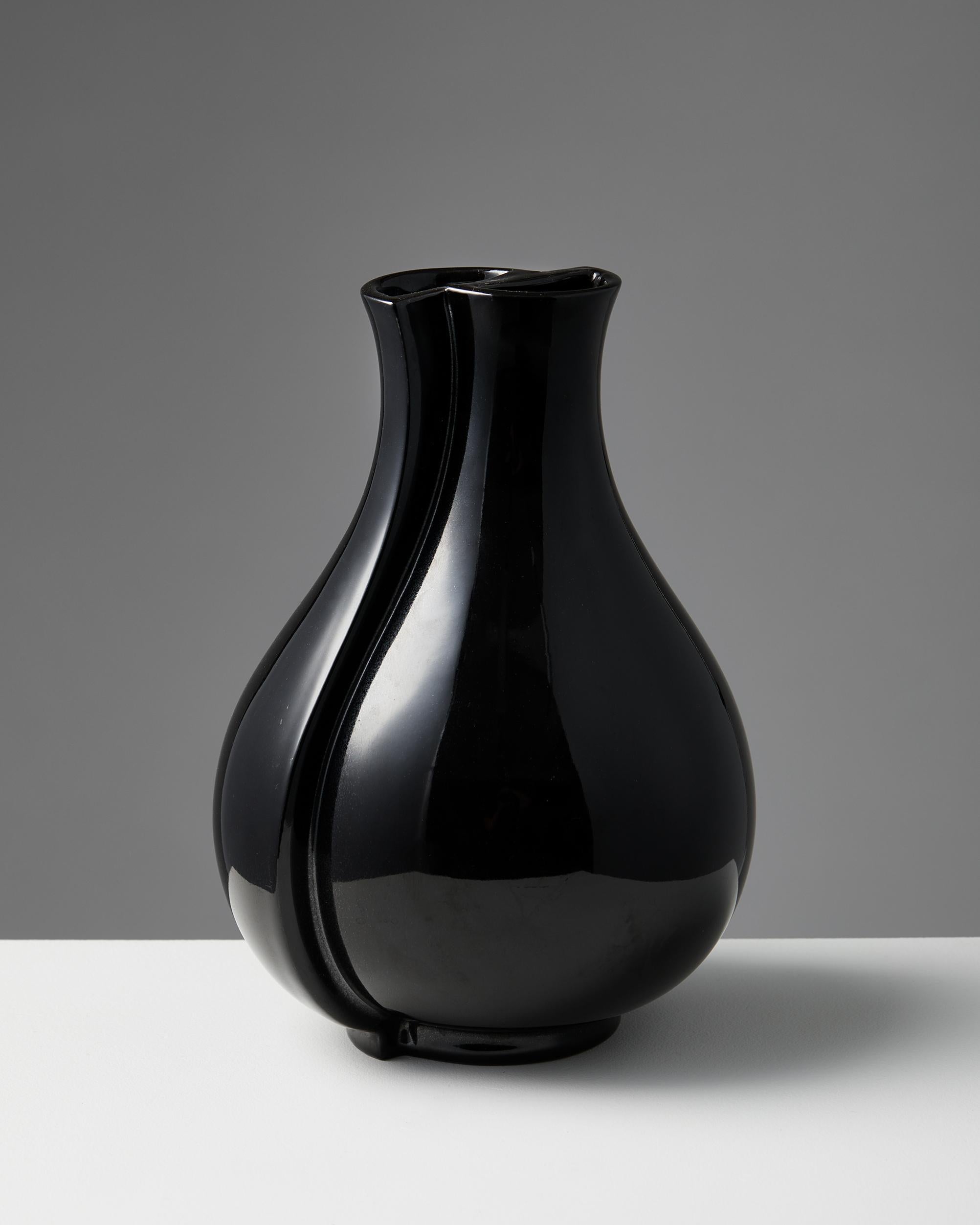 Vase Surrea entworfen von Wilhem Kåge für Gustavsberg, Schweden, 1950er Jahre (Moderne der Mitte des Jahrhunderts) im Angebot