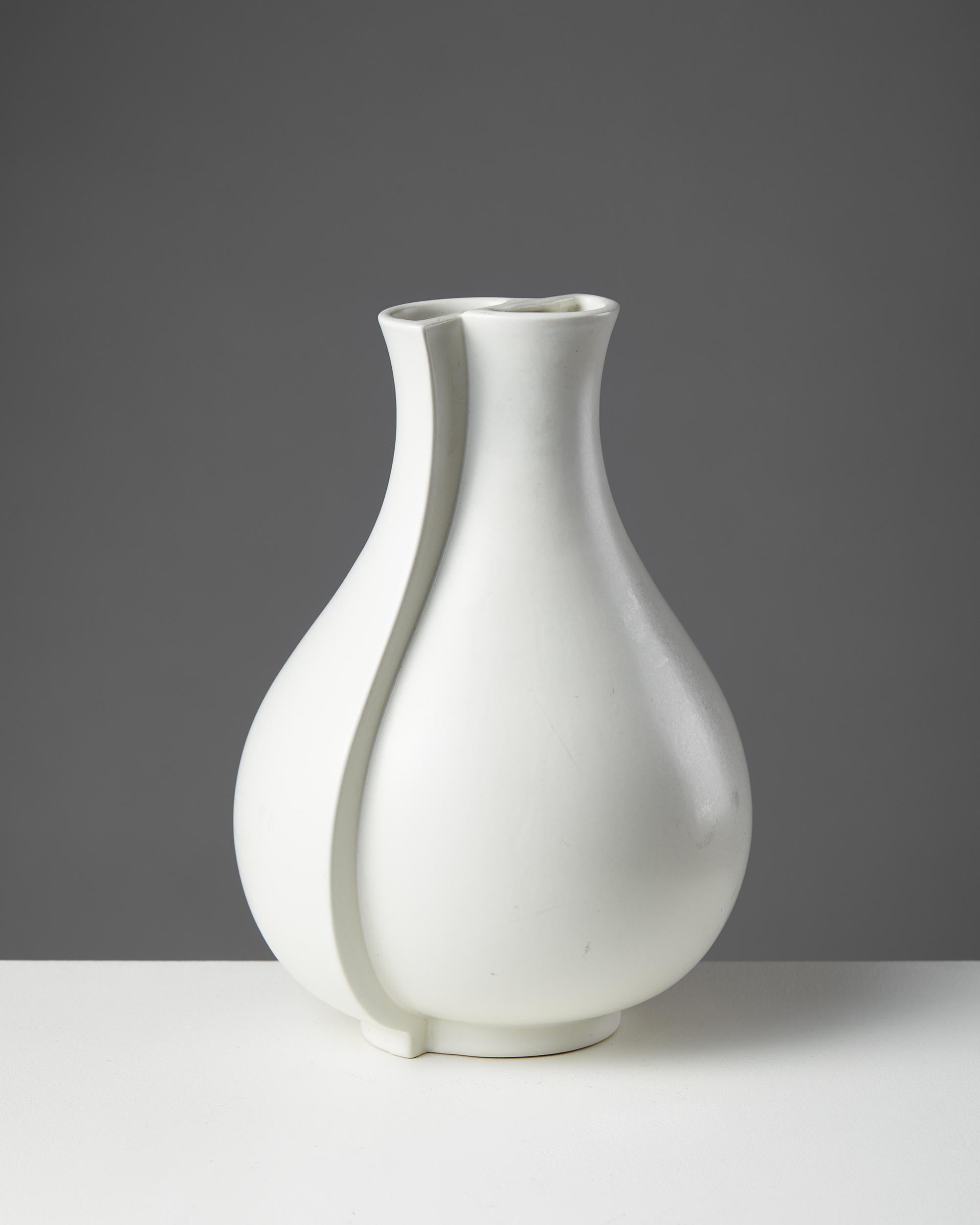 Mid-Century Modern Vase “Surrea” Designed by Wilhem Kåge for Gustavsberg, Sweden, 1950s For Sale
