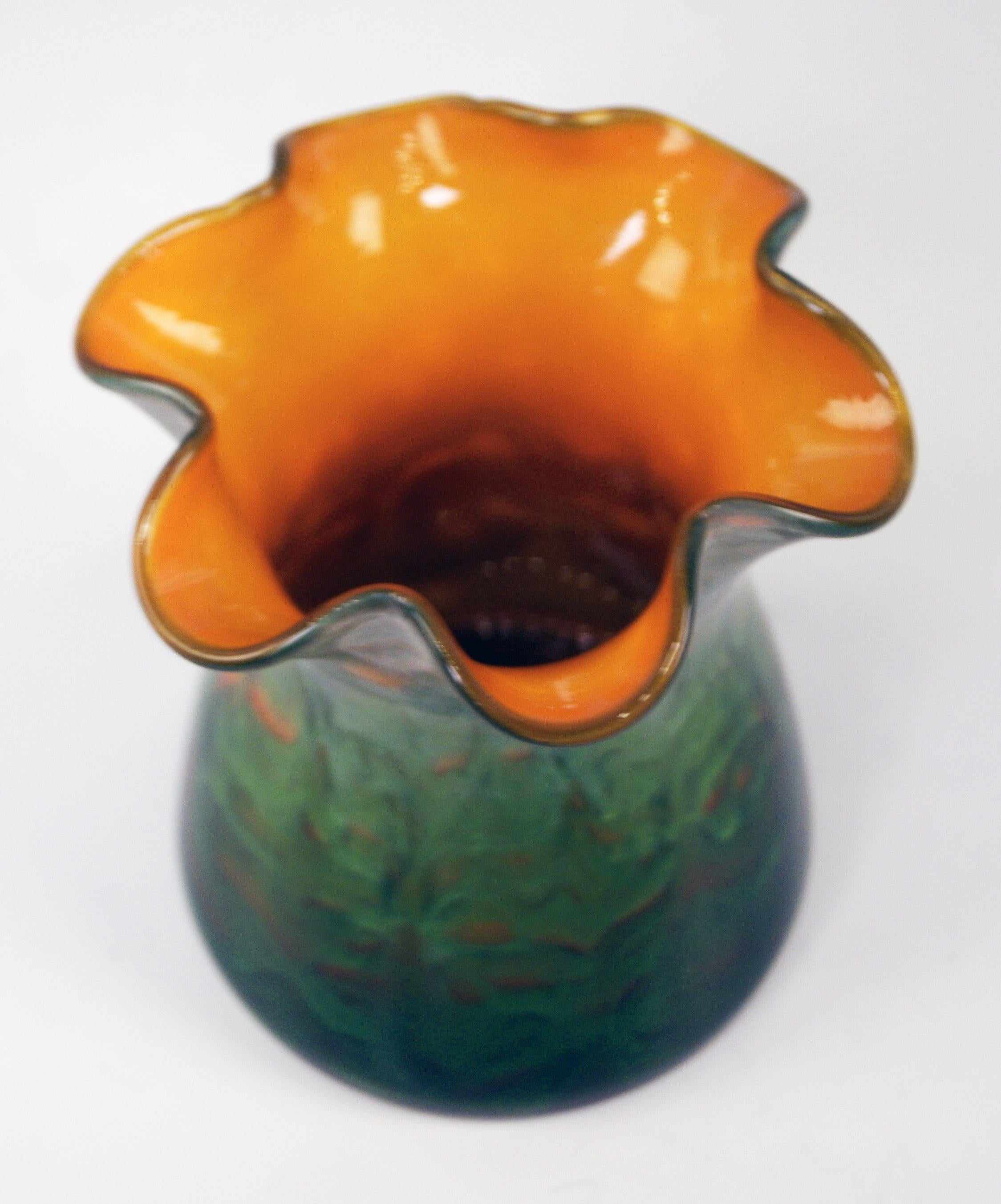 Vase Tapering Loetz Widow Klostermuehle Art Nouveau Titania Genre 4212 1