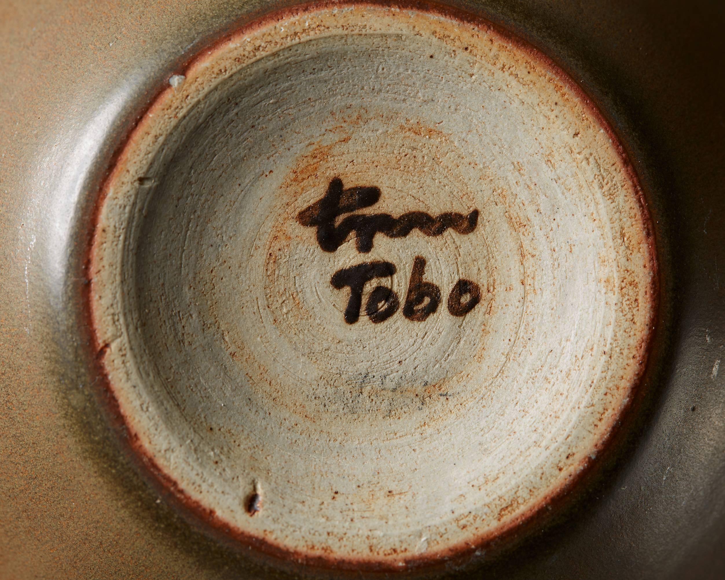 Vase ‘Tobo’ Designed by Erich and Ingrid Triller, Sweden, 1940s In Excellent Condition For Sale In Stockholm, SE