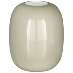 Vase Trieste, Cased Muranese Glass, Gray Color, Italy
