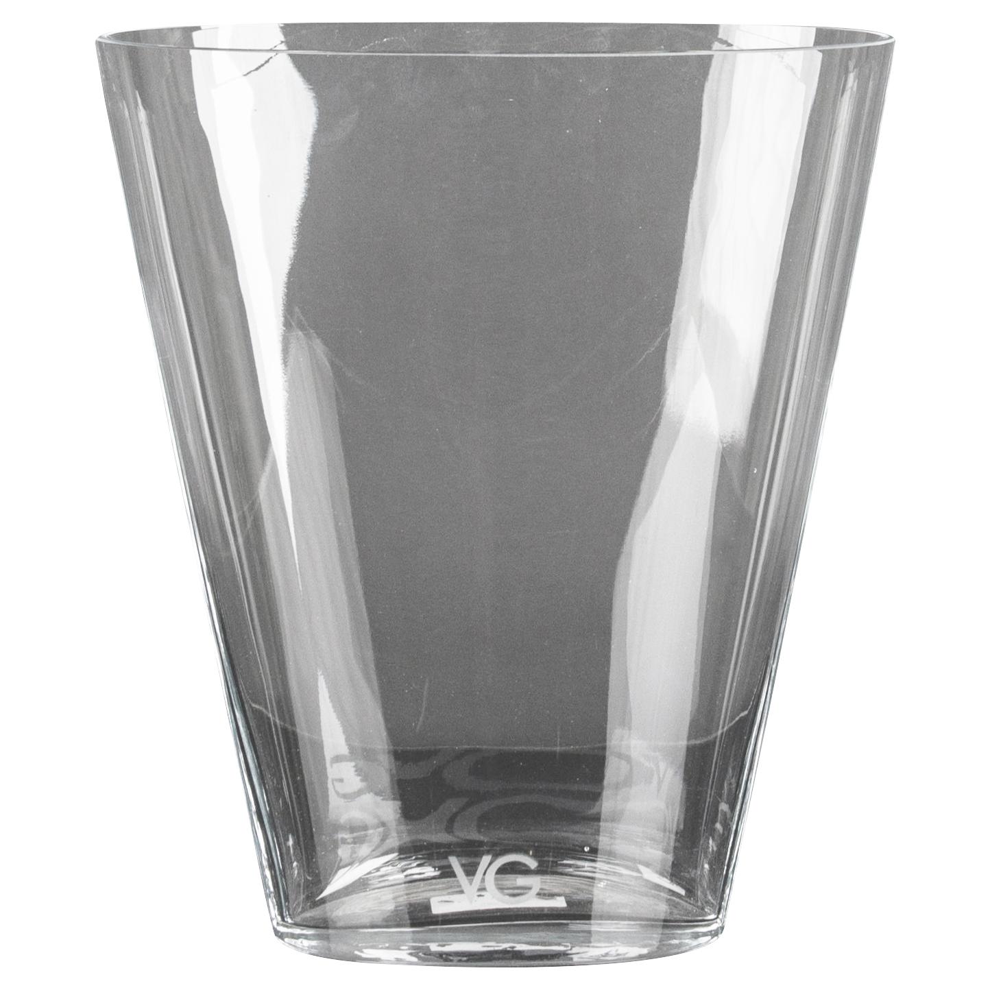 Vase Trop Clear, in Glass, Italy