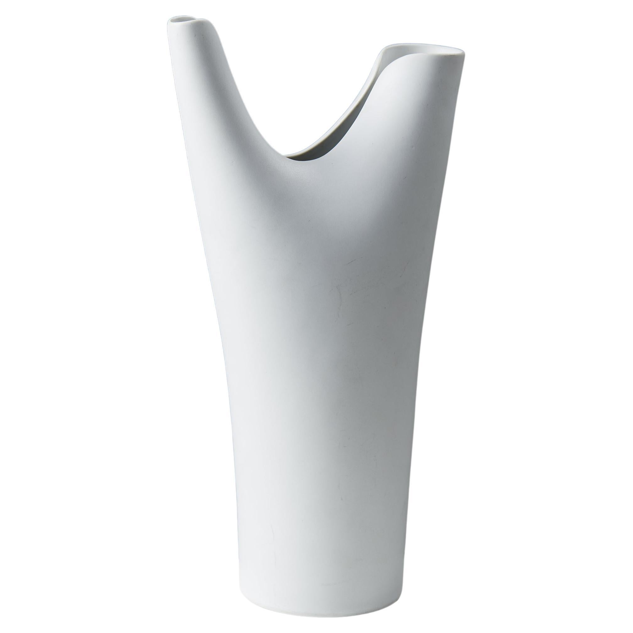 Vase “Veckla” Designed by Stig Lindberg for Gustavsberg, Sweden, 1940s For Sale