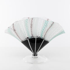 Vase Ventaglio by Fulvio Bianconi, Venini Murano, Italy