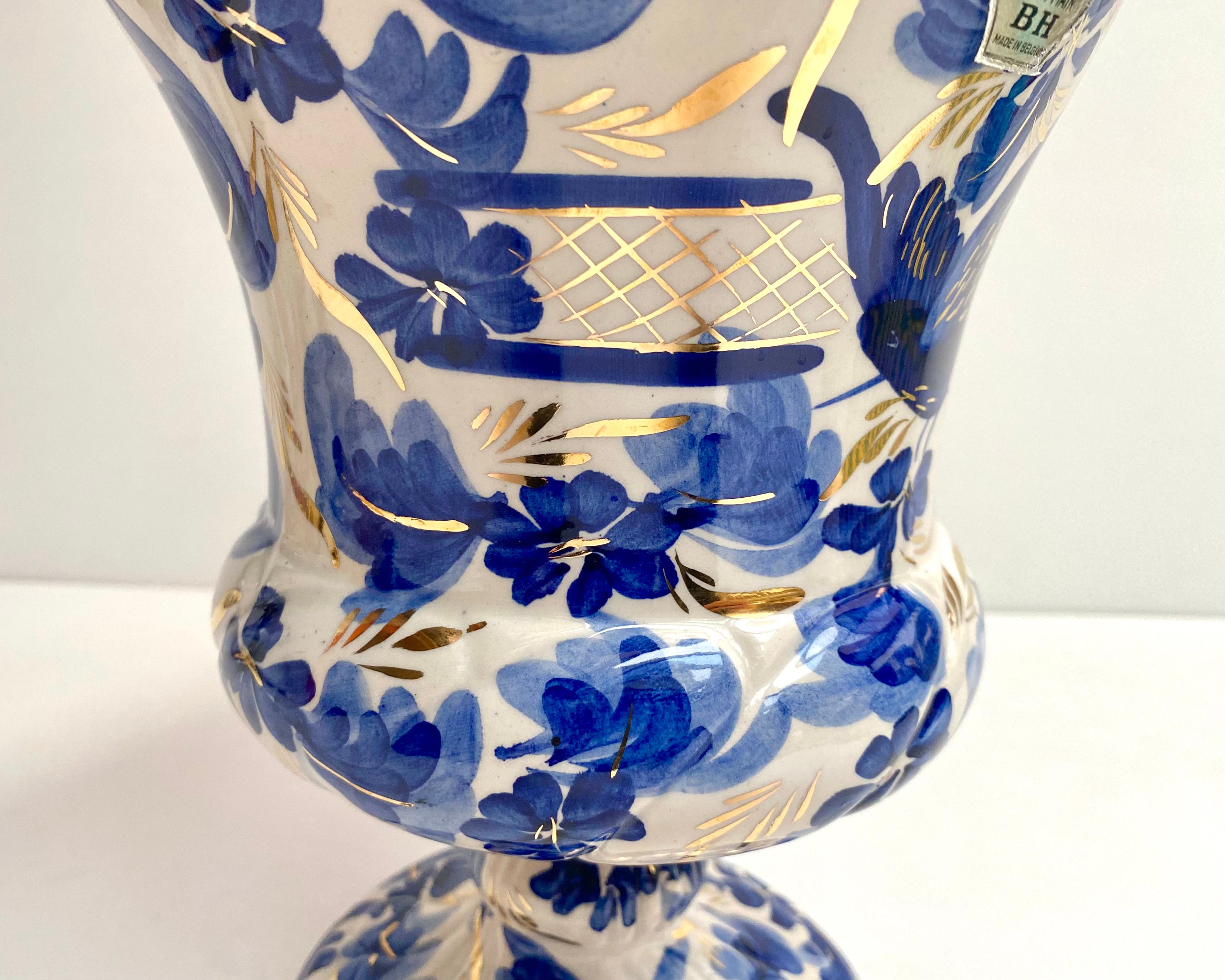 Vase Vintage Hubert Bequet Ceramic Vase Germany In Excellent Condition For Sale In Bastogne, BE
