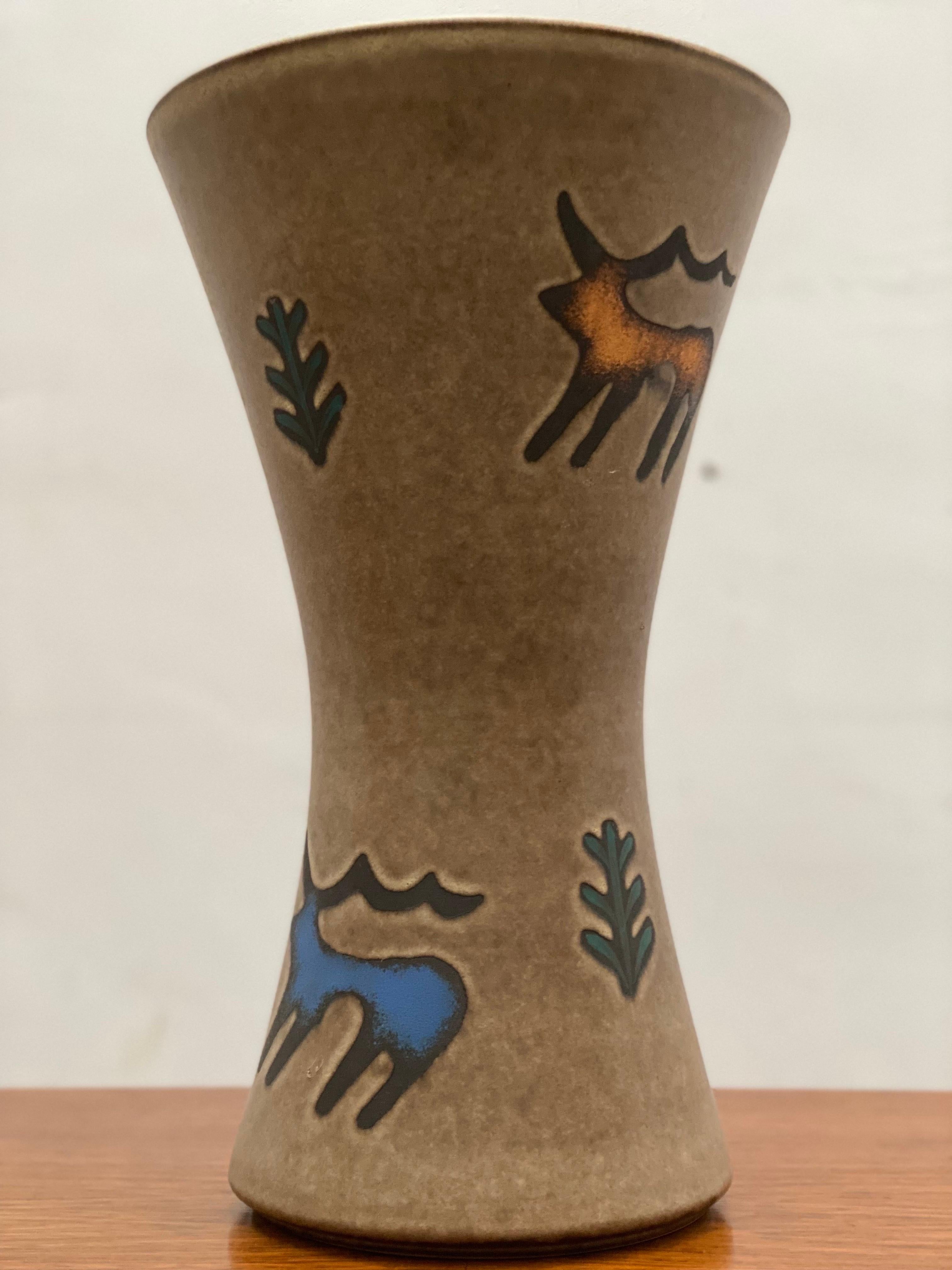 Molded Vase West Germany For Sale