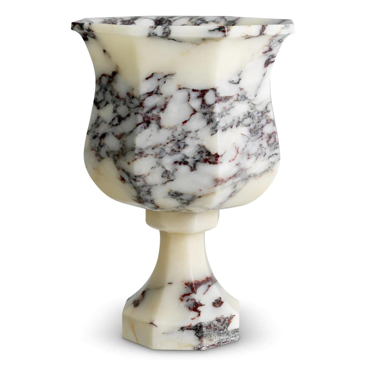 Questo vaso è un oggetto decorativo scultoreo realizzato in marmo bianco massiccio. Questo elegante vaso in marmo presenta linee pulite e una silhouette classica, offrendo una presenza senza tempo per gli interni contemporanei.

Ciò che rende
