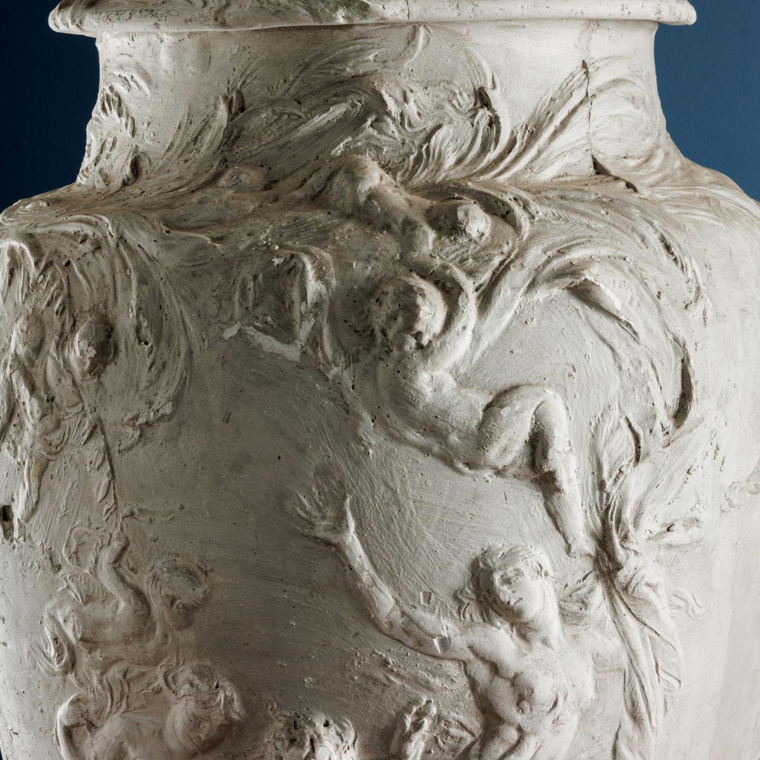 Mid-20th Century Vase with Allegory of Water, Prototype Lodovico Pogliaghi, c. 1948