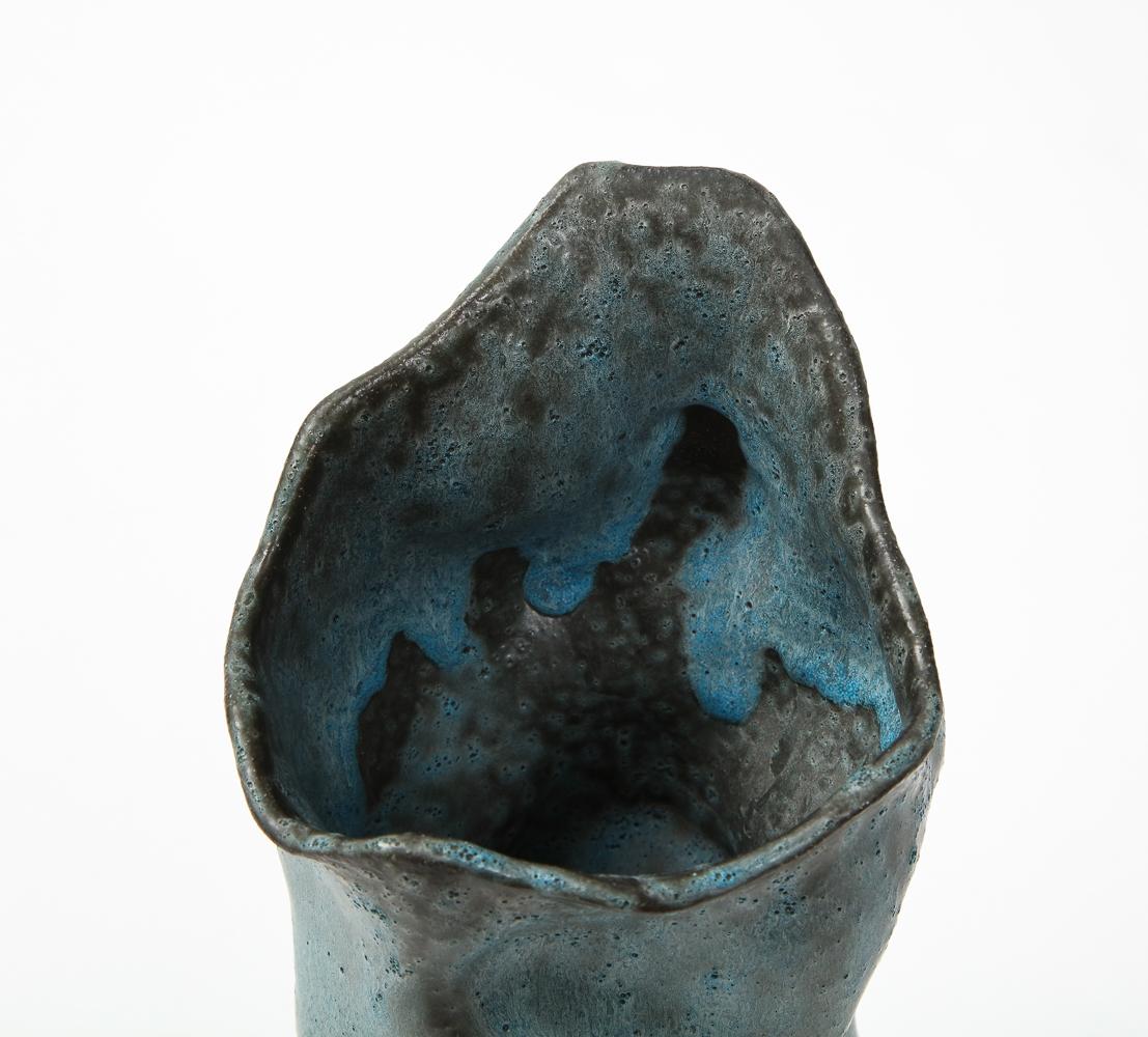 Contemporary Vase with Cone Foot by David Haskell