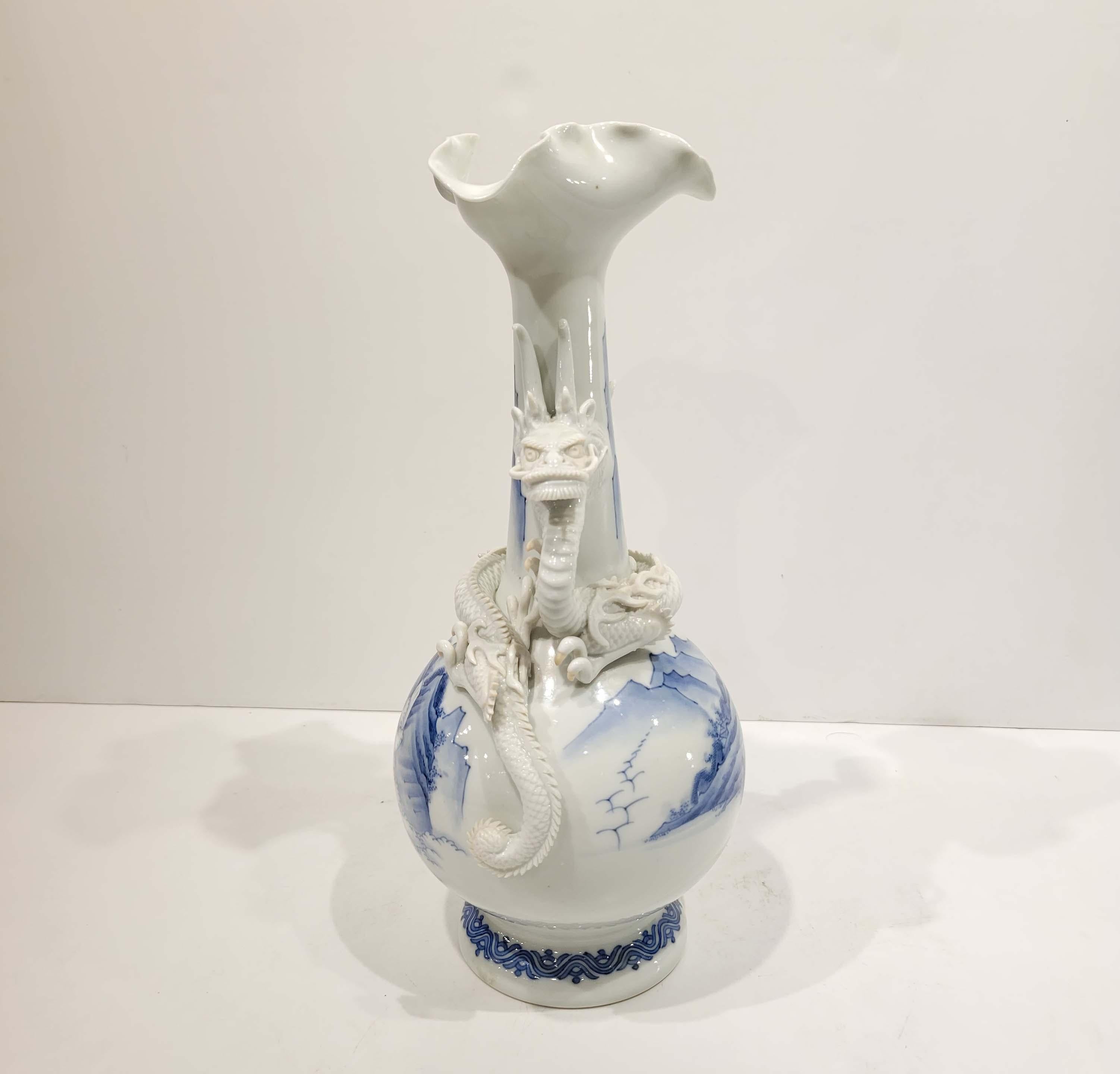 Hirado ware has been described as the 'Prince of Porcelains' because of its technical perfection both in manufacture and painting. The potters of Mikawachi washed the clay to such an extent that only about 6% of the original mass remained but what