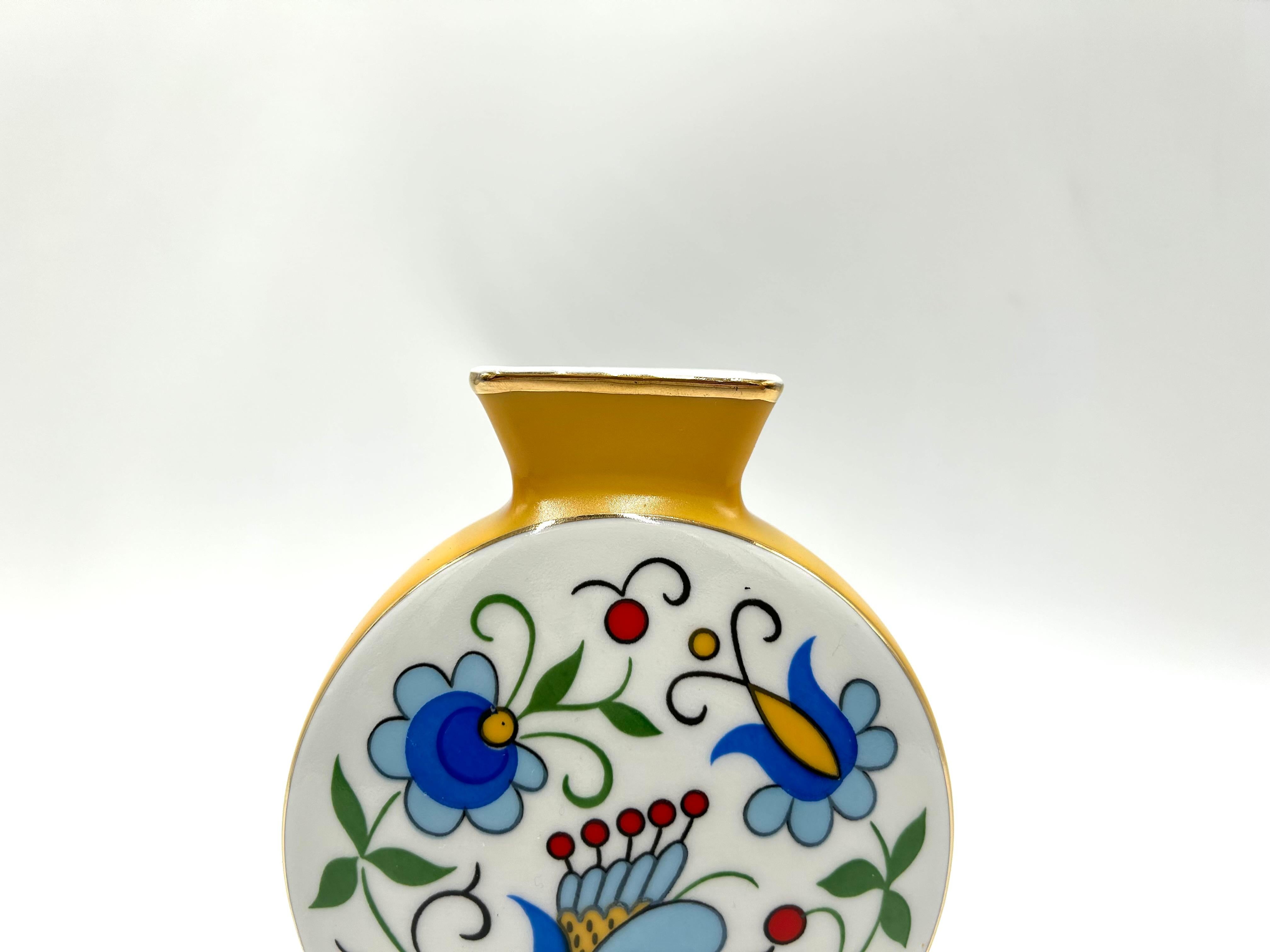 Vase with Folk Patterns, Lubiana, Poland, 1970s For Sale 1