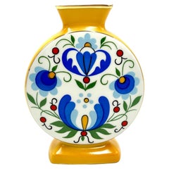 Vase with Folk Patterns, Lubiana, Poland, 1970s