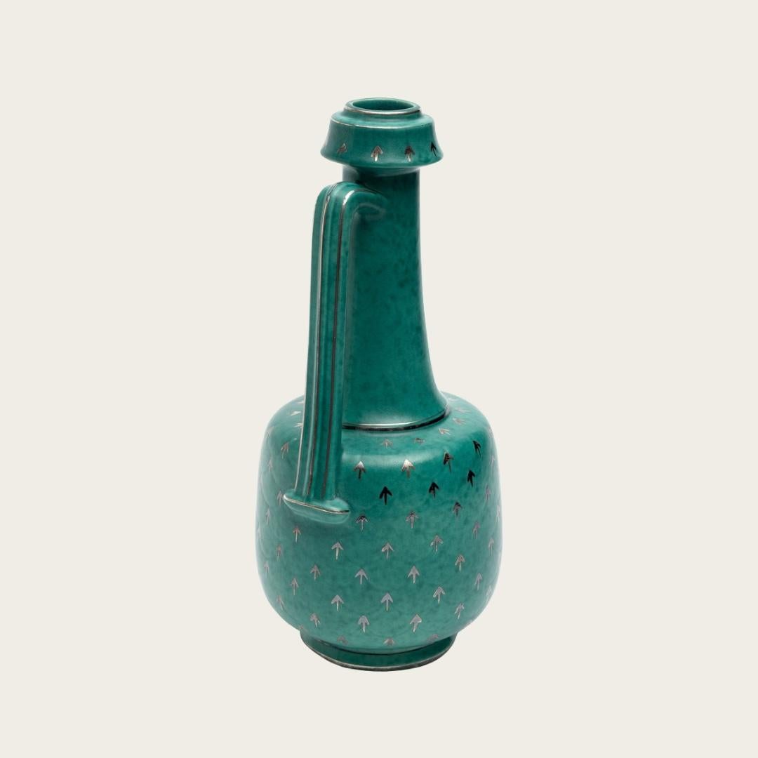 Jarrón con asa de Wilhelm Kåge para Gustavsberg Sueco en venta