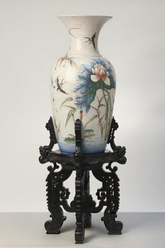 Vase with Lotus Flowers by Eugène-Victor Collinot