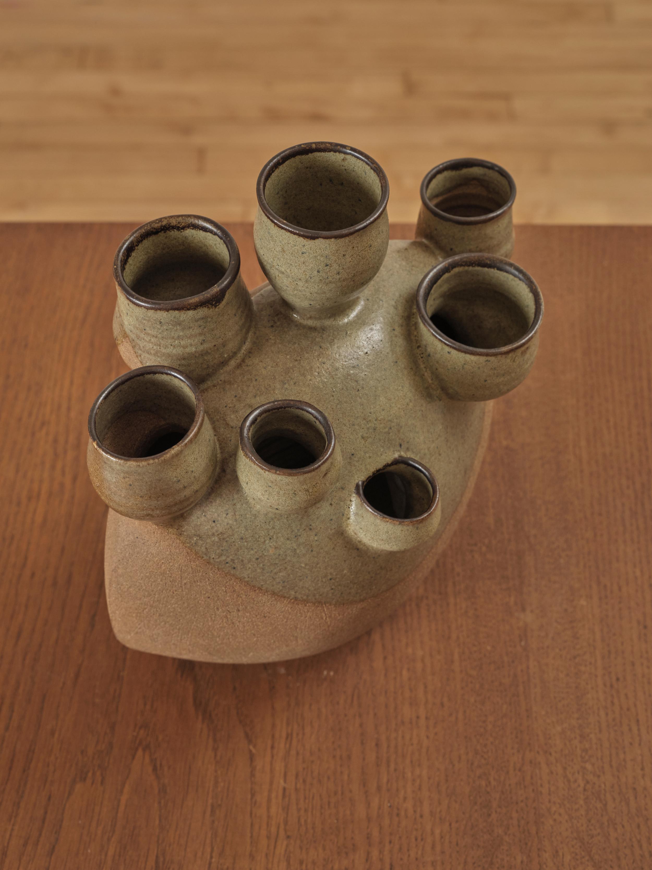 Mid-Century Modern Vase with Nine Necks by William Wyman For Sale