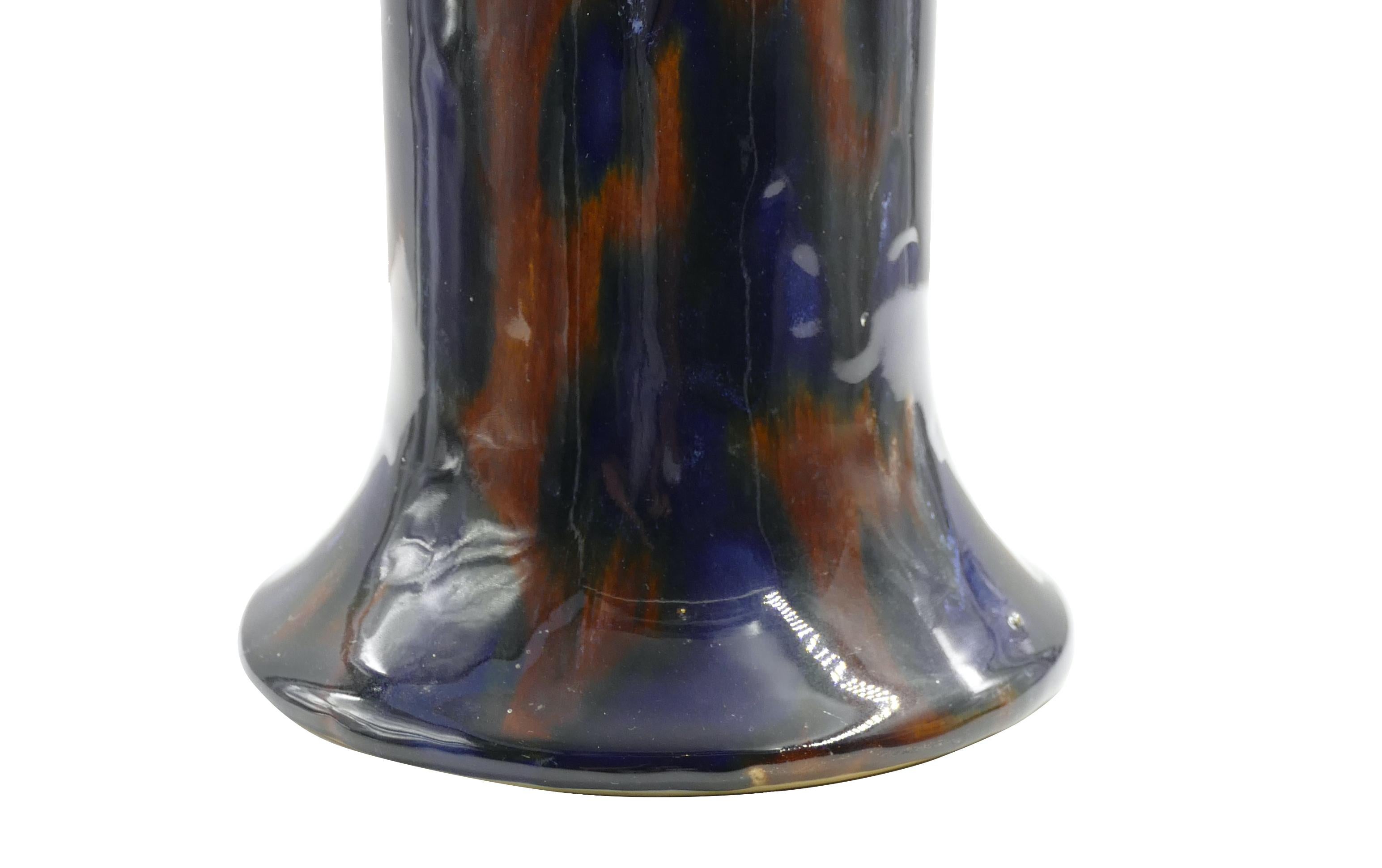 Anglais Vase avec jabot de la poterie Denby Angleterre:: fin du 20e siècle