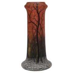 Vase with winter motif by Nancy Daum