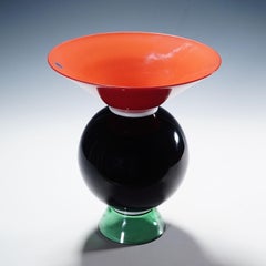 Jarrón Yemen de Ettore Sottsass para Venini Murano ca. 1994