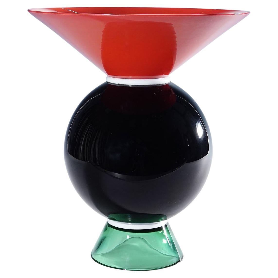Vase Yemen by Ettore Sottsass for Venini Murano ca. 1994 For Sale
