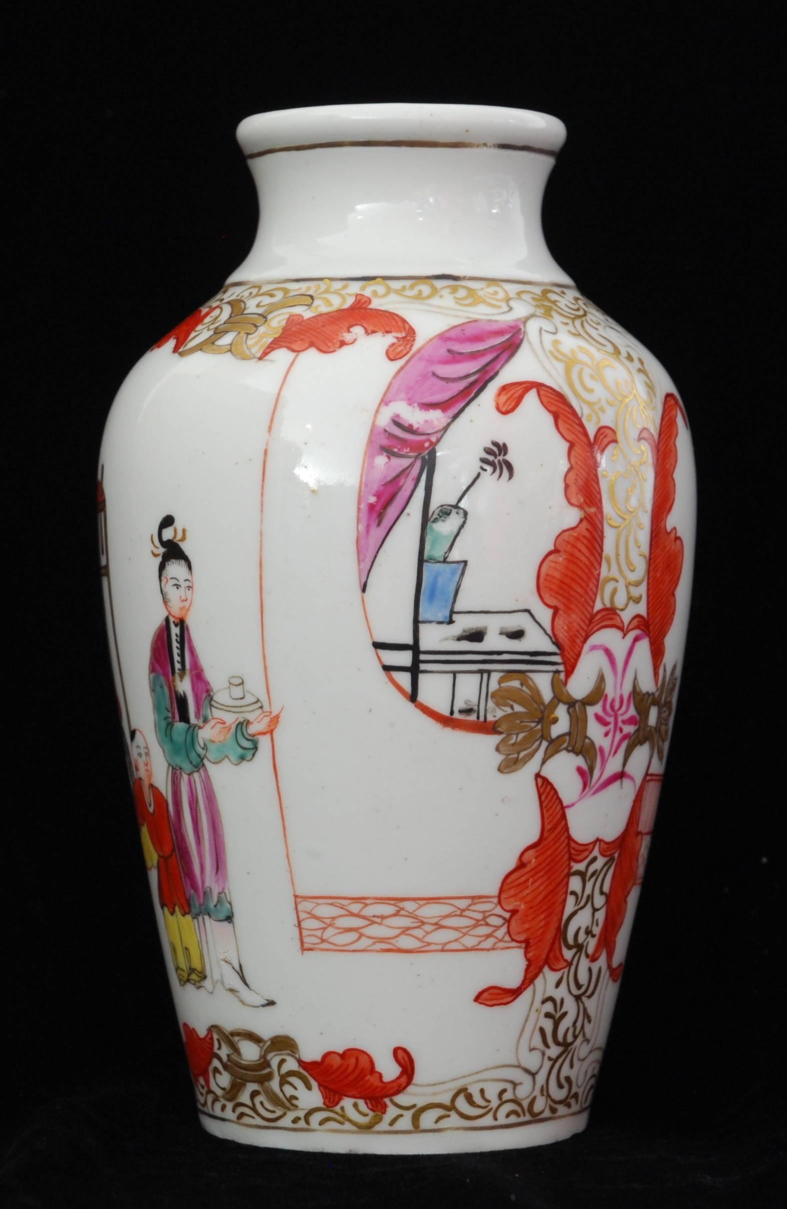 Rococo Vase, Polychrome 