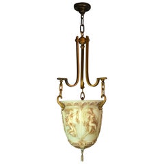 Pendentif figuratif bol en verre Vaseline