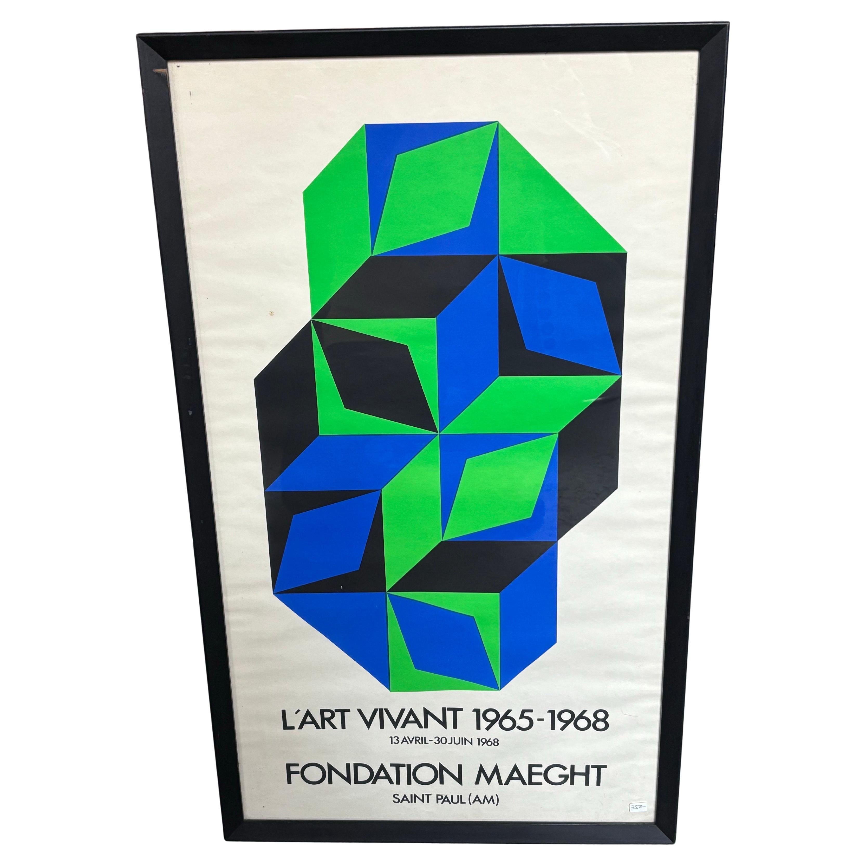 Affiche Vaserely L
Art Vivant 1965-1968